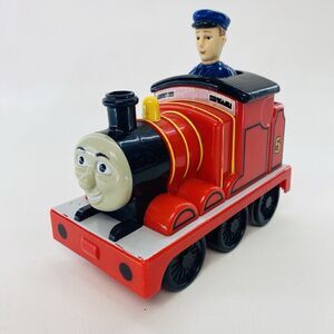 James Thomas The Tank Engine and Friends Push N Go Red Train Toy 2007 Gullane 6"